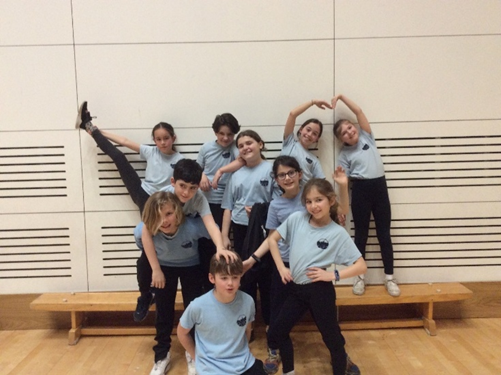 Group picture of Tetherdown dance pupils